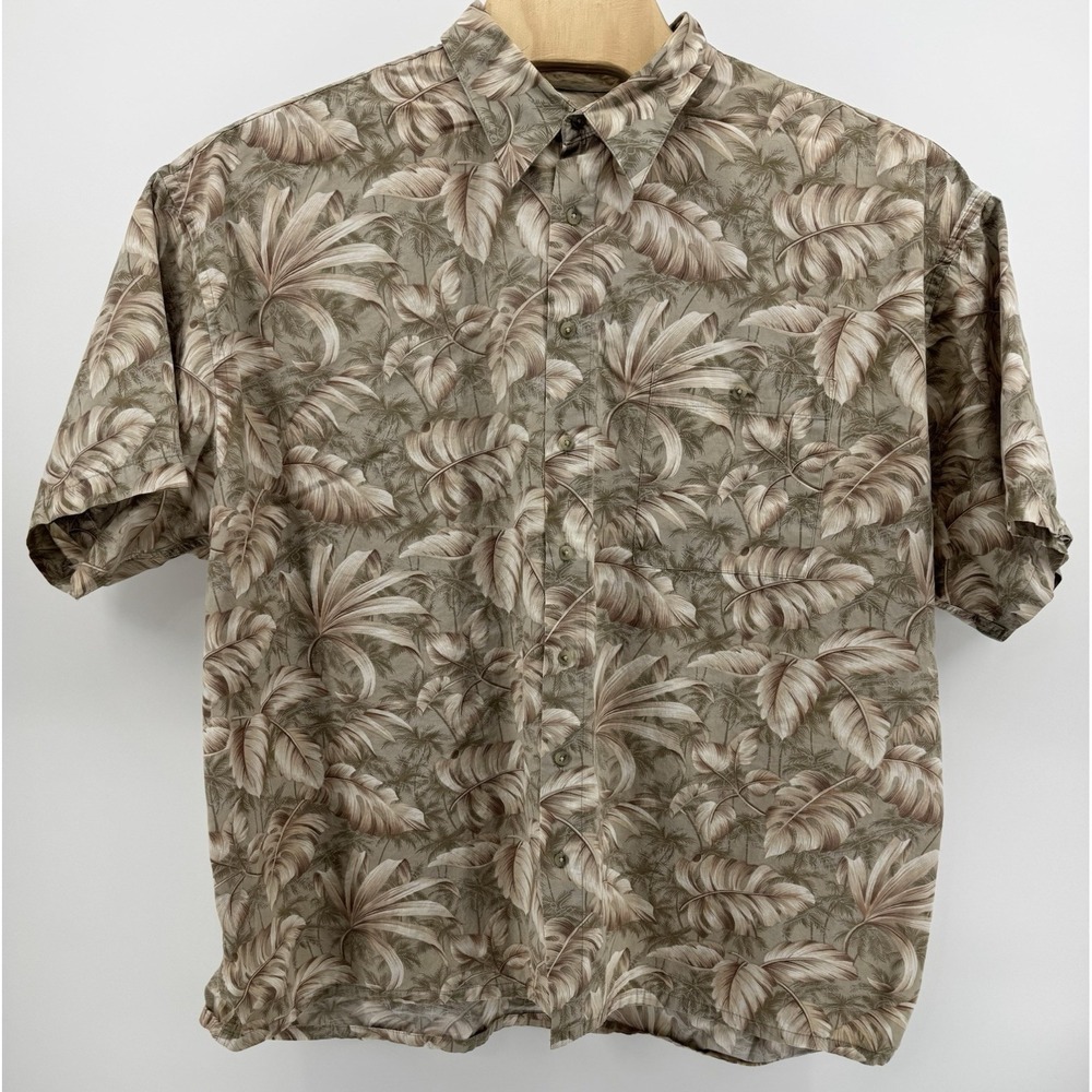 Half Moon Bay Hawaiian Shirt Men's Size 3XL 100% Rayon Floral Tropical Aloha